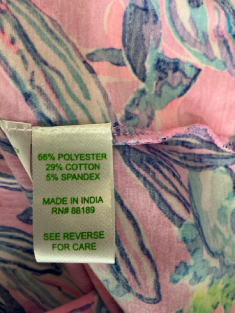 Lilly Pulitzer Arabelle Tunic Top Sink Or Swim Print Size Large