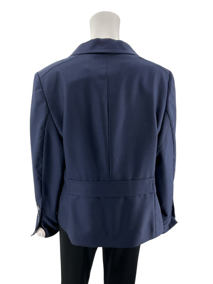 Louis Feraud Vintage Navy Blue Single Breasted Blazer Jacket Size 14