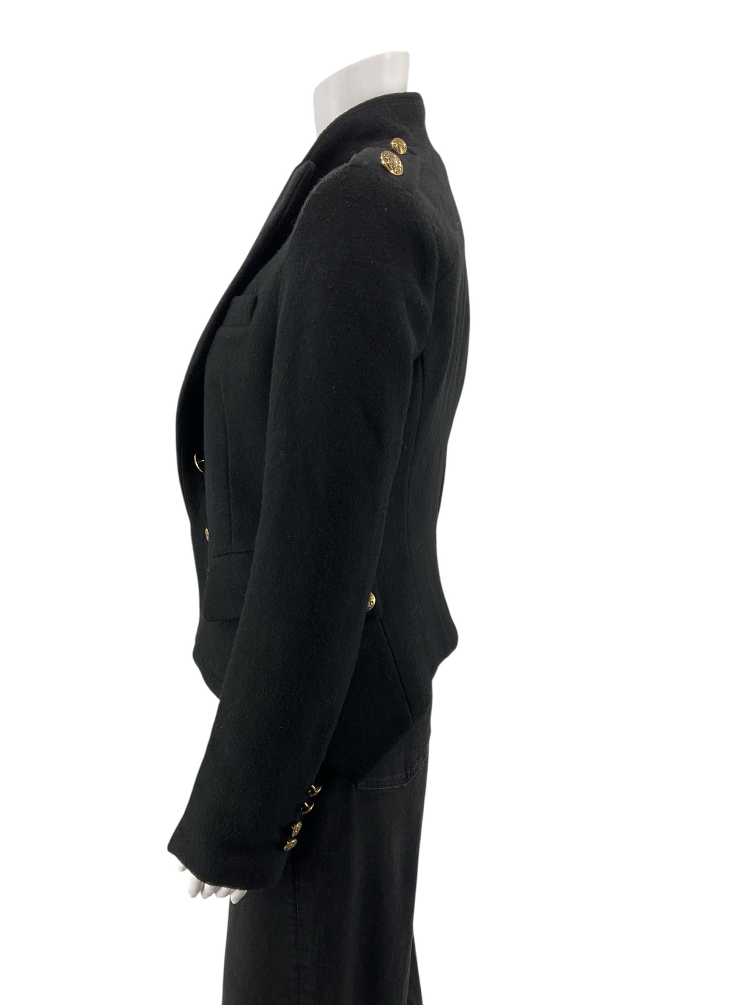 C. luce Black Solid Pre-Owned Ladies Jacket - Size Large