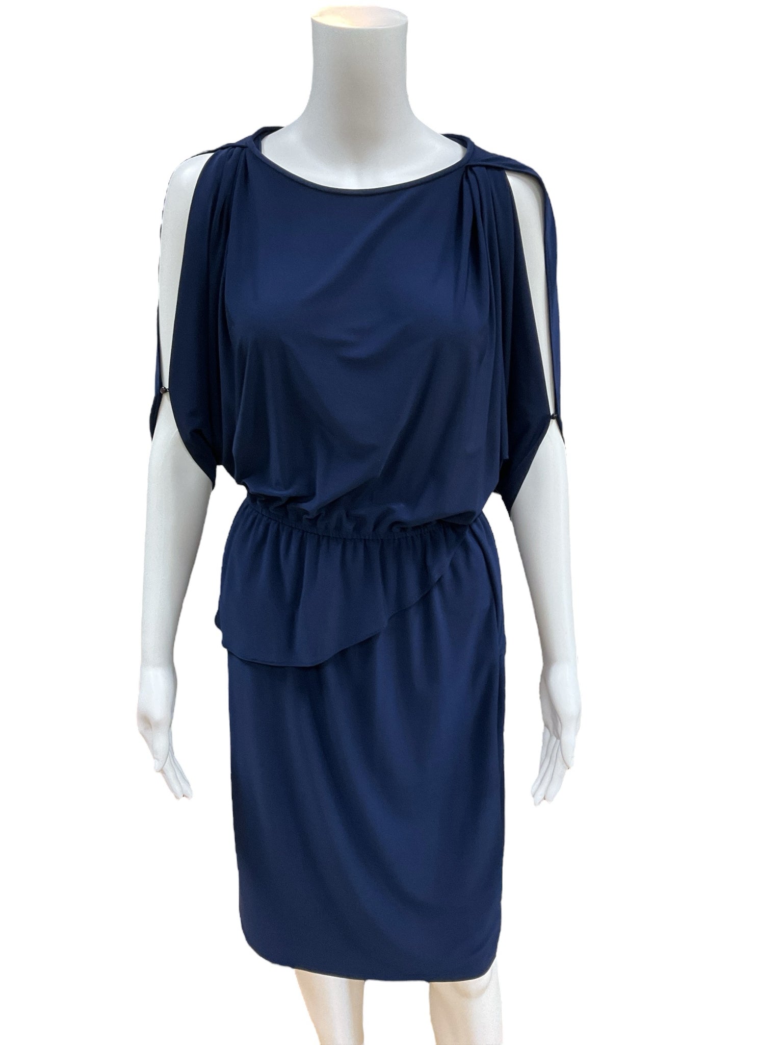 Tahari Size XS Navy Consignment Ladies Dress