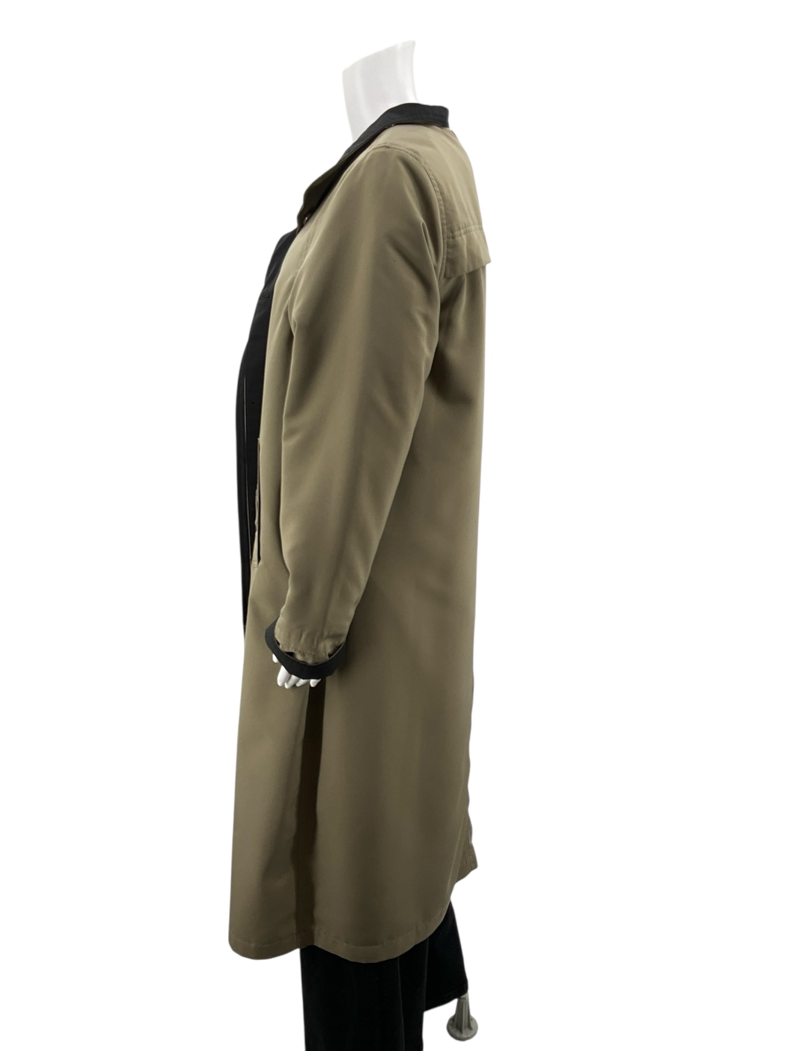 Chadwicks Olive/black Solid Pre-Owned Coat - Size Petite Large - Margaret’s Fine Consignment