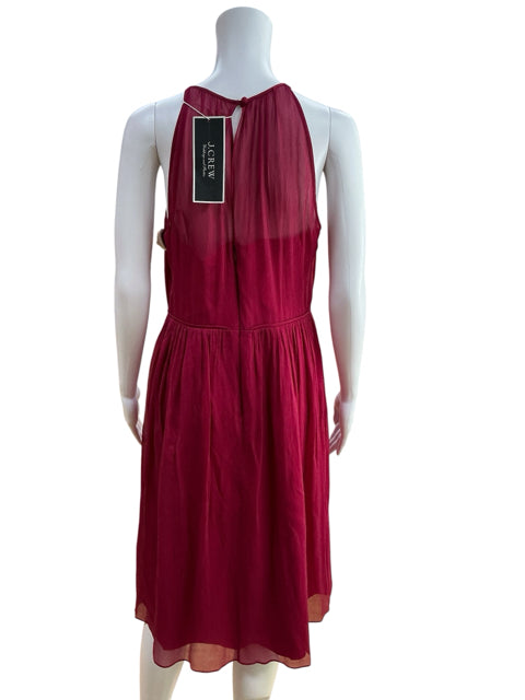 Arabelle Silk Chiffon Halter Dress J Crew Size 10