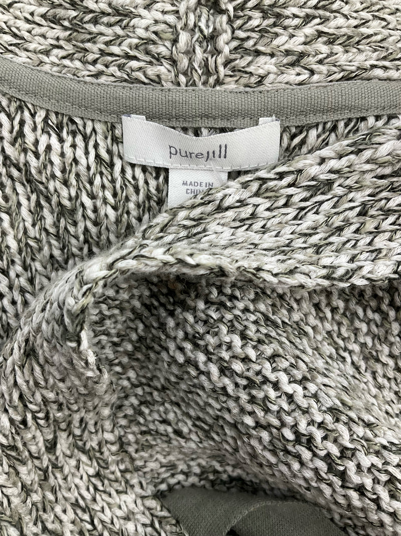 Pure Jill Tan/Olive Heathered Pre-Owned Ladies Top - Size Small Petite