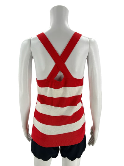 Banana Republic Orange/White Stripe Pre-Owned Top - Size Small - Margaret’s Fine Consignment