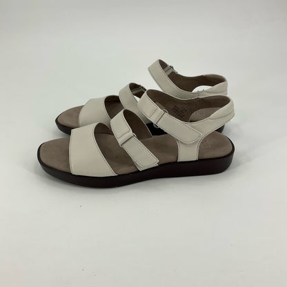 Munro Laine Comfort Wedge Sandals White Leather Size 10M - ONLINE ONLY