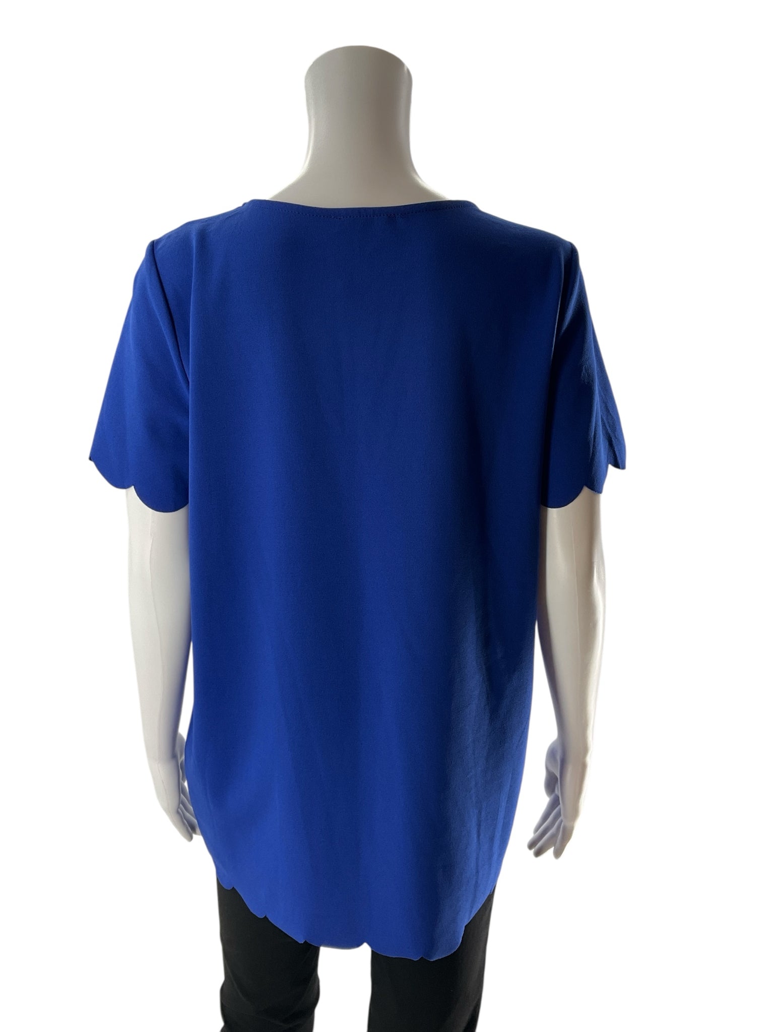 Jodifl Blue Solid Pre-Owned Ladies Top - Size Medium - ONLINE ONLY