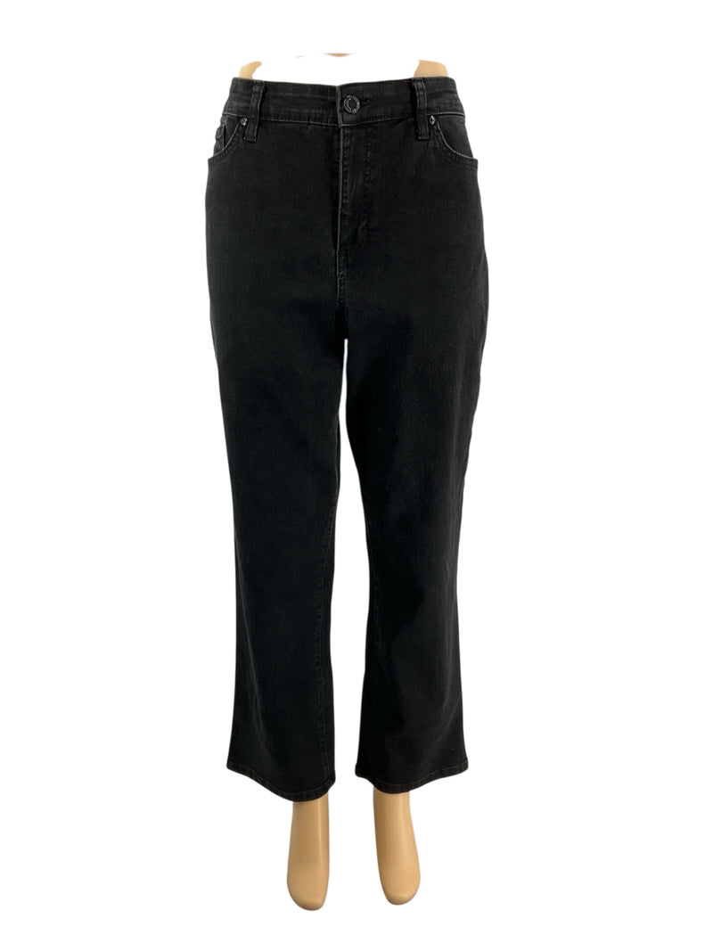 Bandalino Black Solid Pre-Owned Ladies Jeans - Size 16 Short
