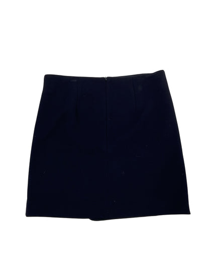 LOFT Navy Skirt Asymmetrical Faux Wrap Mini Skirt Navy Blue Size 8 NWT - Size 8