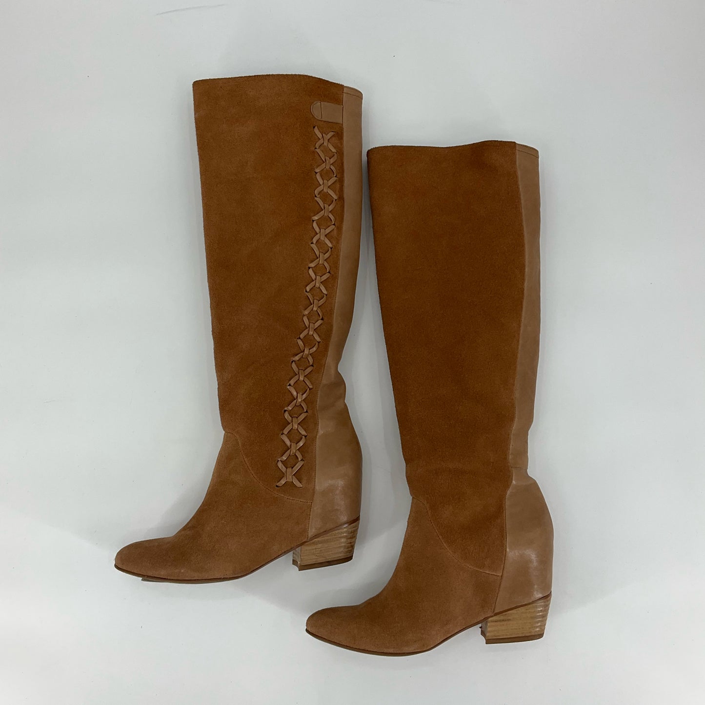 Giani Bini Shoe Size 7.5 Tan Suede Consignment Ladies Boots