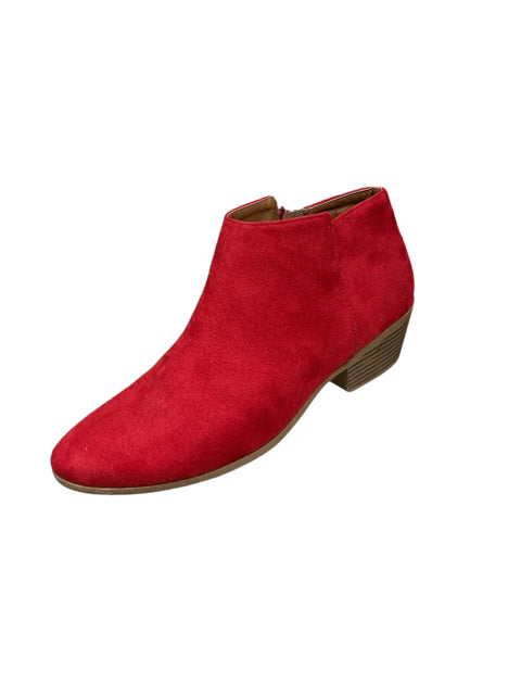 Soda Shoe Size 10 Red suede booties