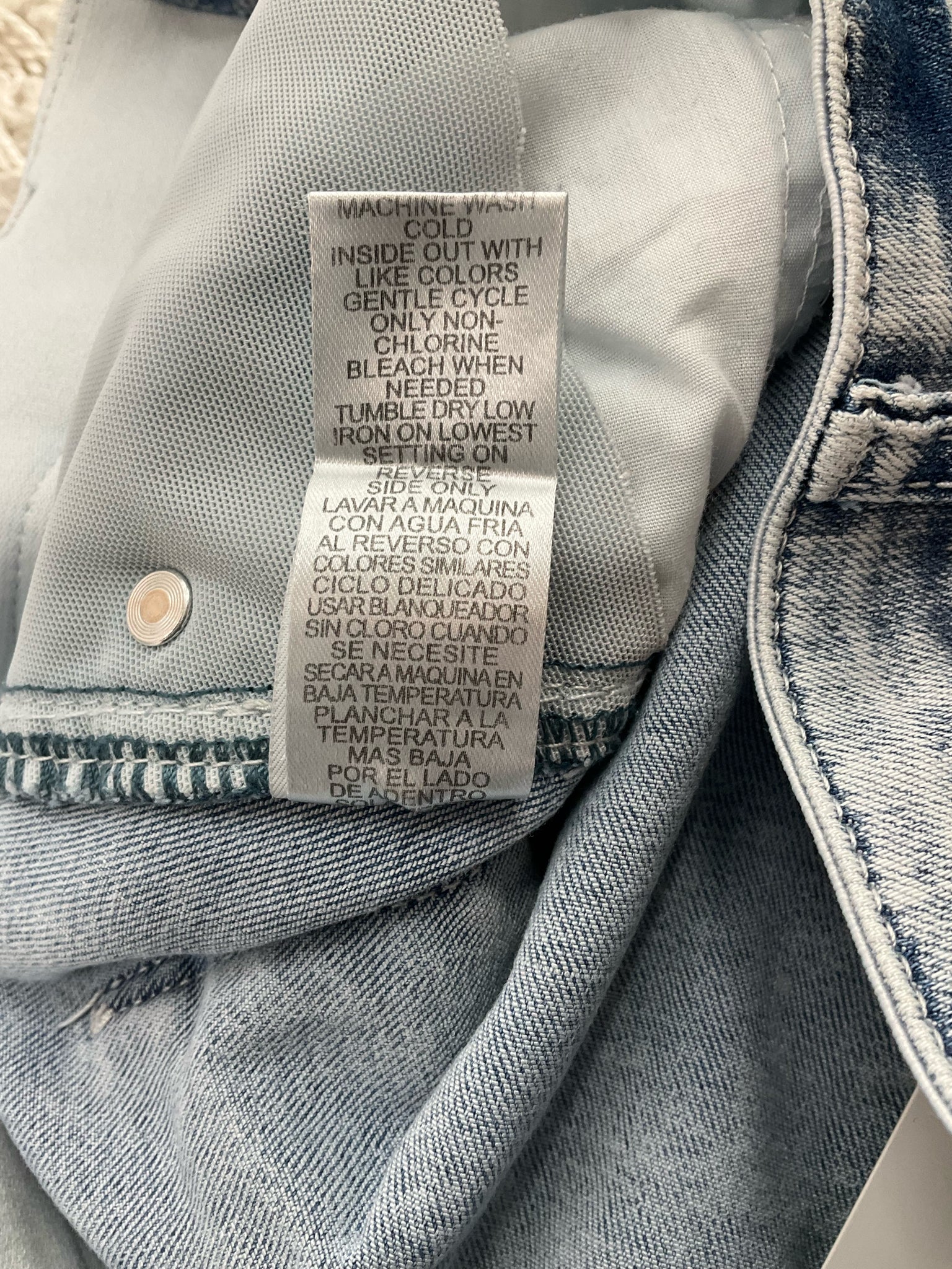 Democracy Blue Washed Pre-Owned Ladies Skirt - Size 8