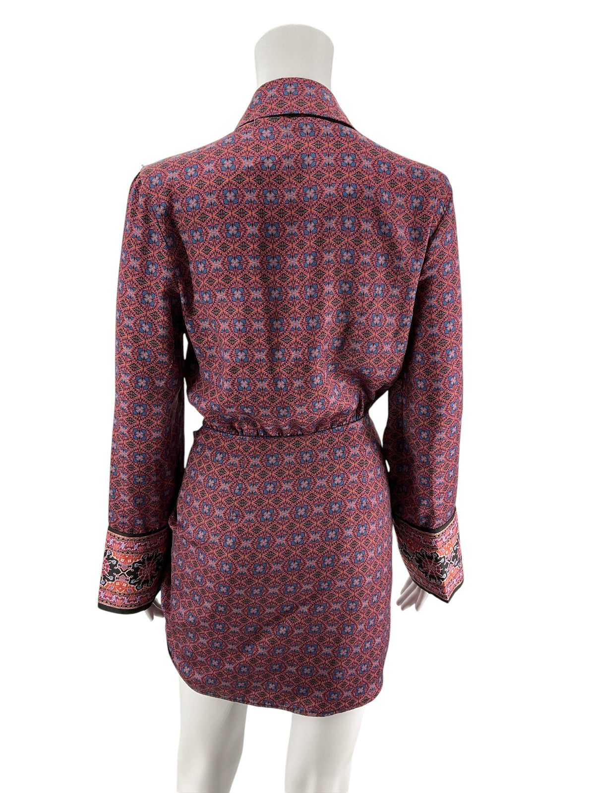 Free People Tell Tale Tunic Mini Dress XS Mosaic Print Boho