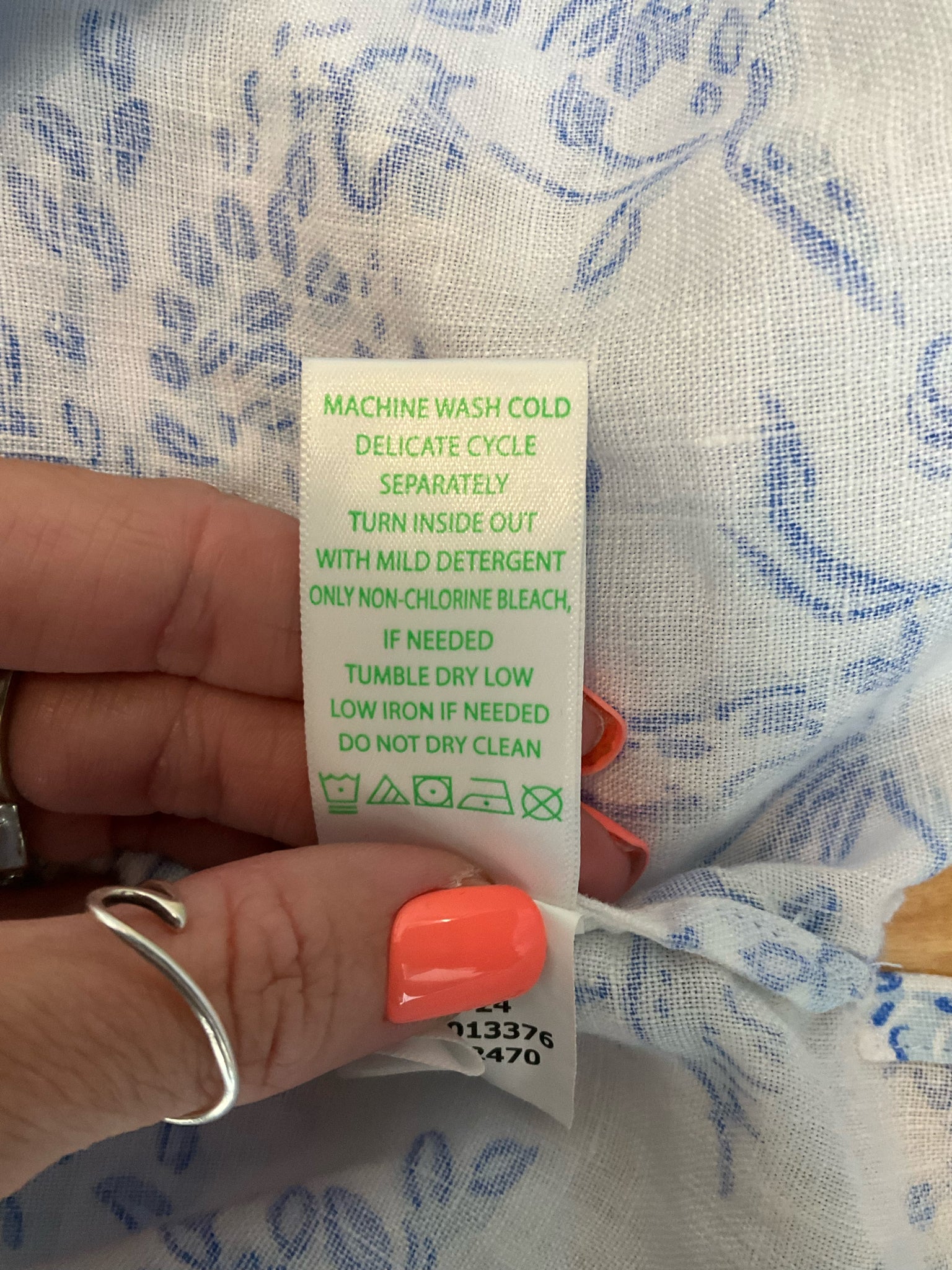 Lilly Pulitzer Tatum Tunic Top Jungle Toile Linen White Blue Size 14