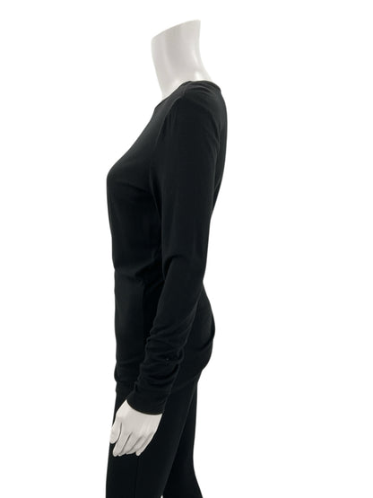 Ann Taylor Black Solid Pre-Owned Top - Size Small - ONLINE ONLY