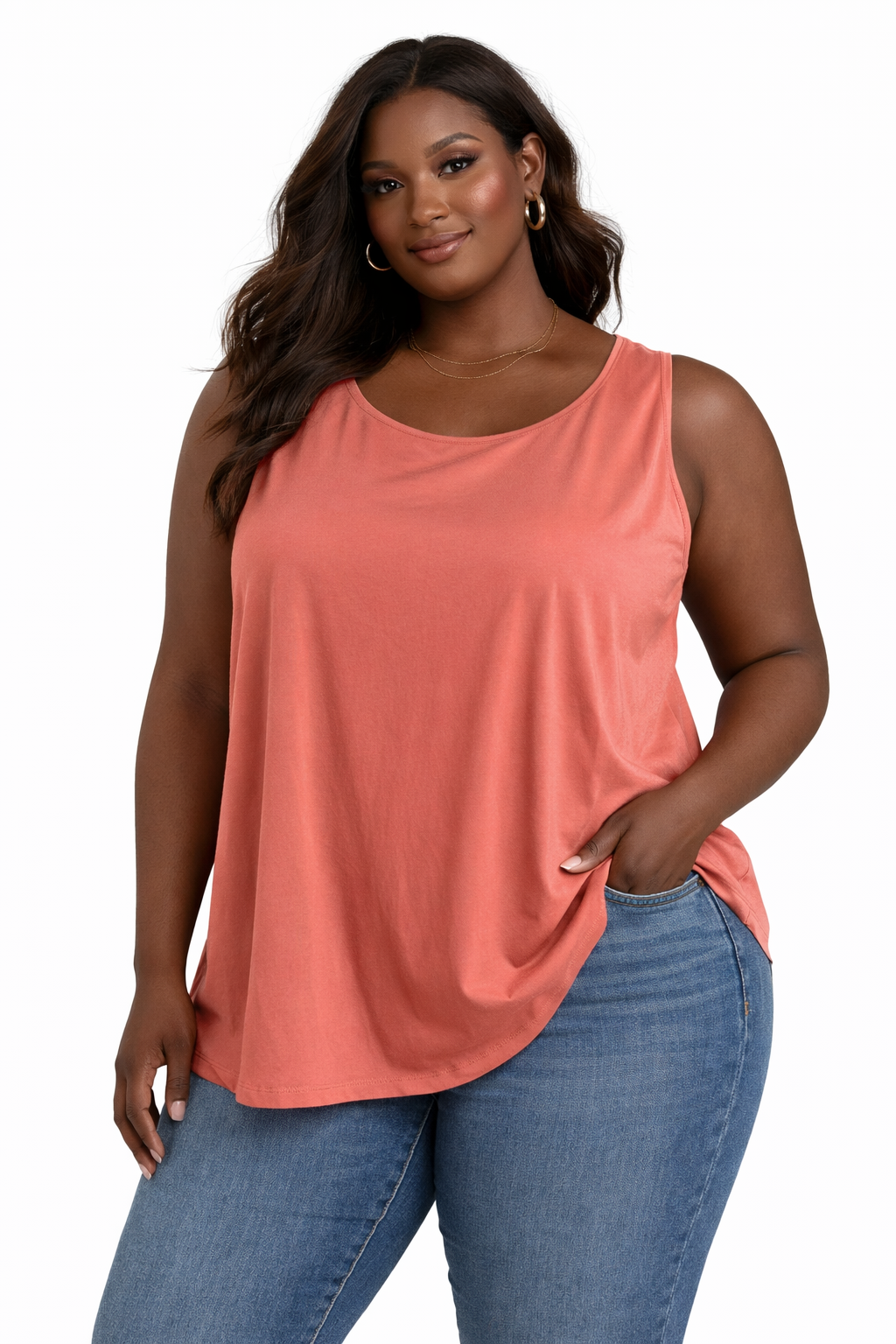 Catherine Orange Solid Pre-Owned Ladies Sleeveless Top - Size 3X - Margaret’s Fine Consignment