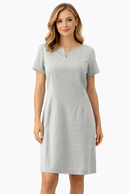 Talbots Baby Blue Solid Pre-Owned Ladies Dress - Size 12 Petite