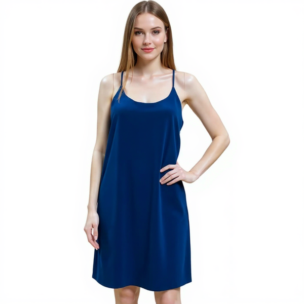 Fifteen Twenty Blue Solid Ladies Pre-Owned Dress - Size Small