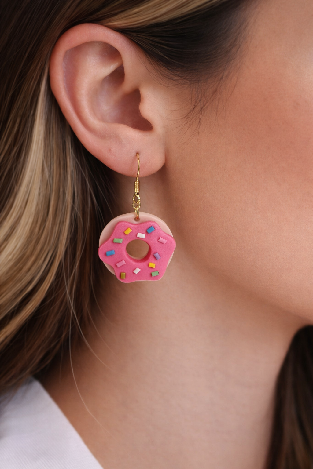 Handmade Clay Donut Earrings - Margaret’s Fine Consignment