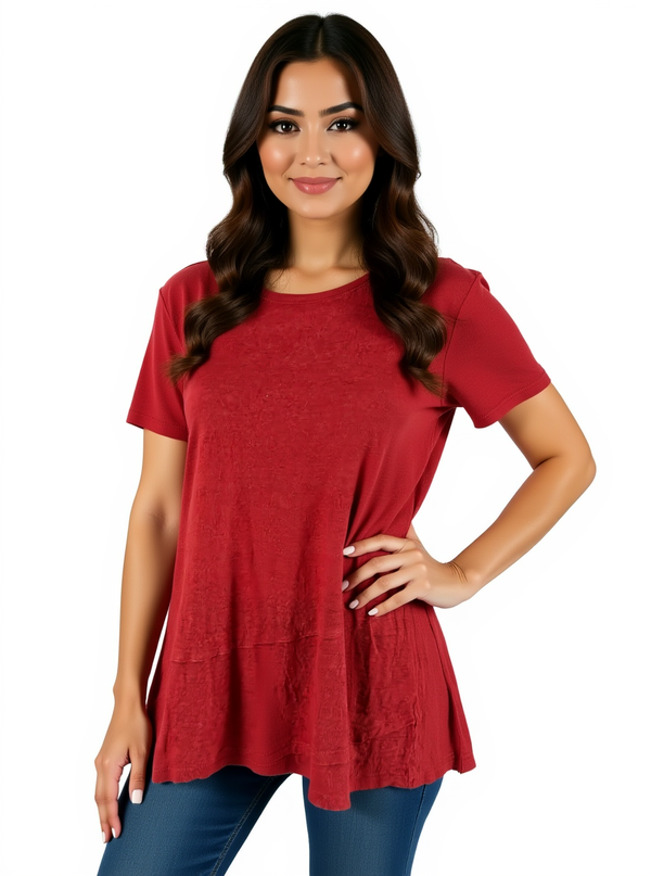 J Jill Orange Solid Pre-Owned Ladies Top - Size Small