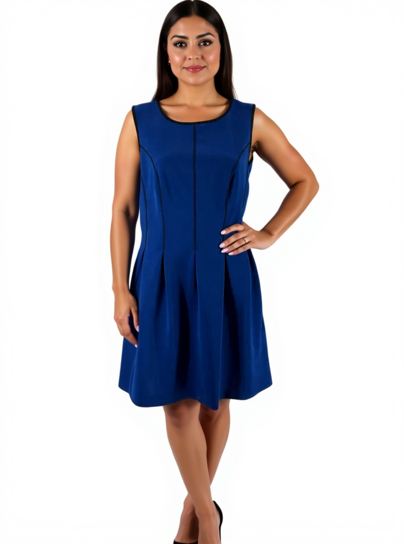 Apt.9 Royal Blue Pre-Owned Ladies Dress - Size Large