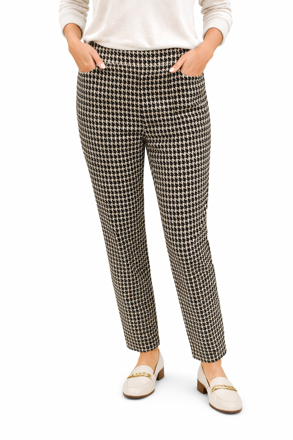 Sanctuary Brown Houndstooth Pre-Owned Ladies Pants - Size XS