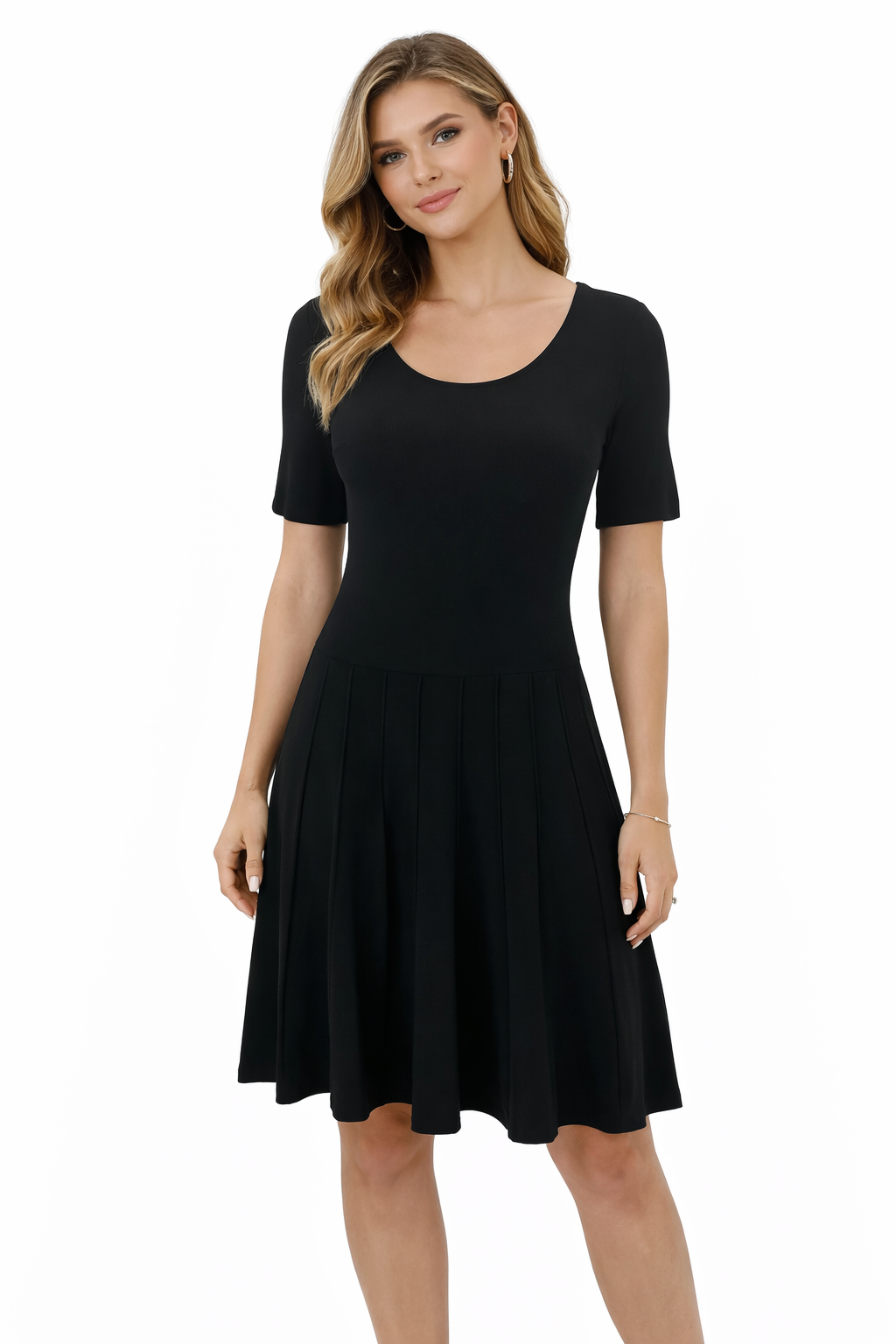 Talbots Black Pre-Owned Ladies New With Tags Dress - Size Medium Petite