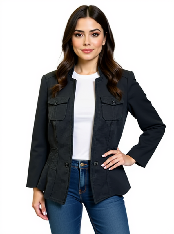 White House Black Market Black Pre-Owned Ladies Jacket - Size 10