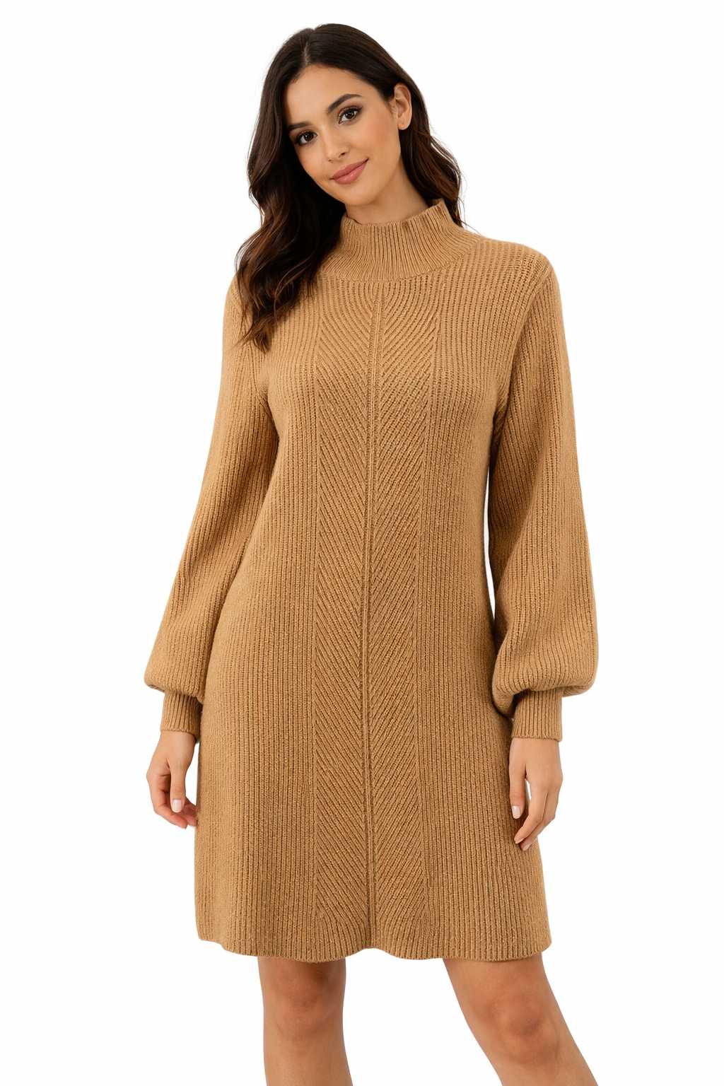 a loves a Tan Solid Pre-Owned Ladies Dress - Size Medium