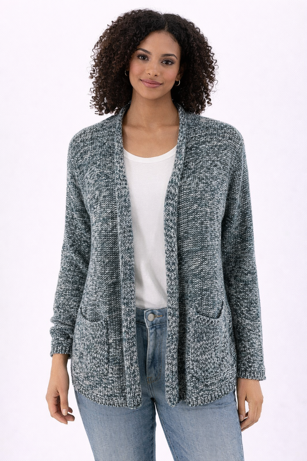 Pure Jill Blue/White Solid Pre-Owned Ladies Shrug - Size XS - Margaret’s Fine Consignment