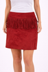 Express Red Solid Pre-Owned Ladies Skirt - Size Medium - Margaret’s Fine Consignment