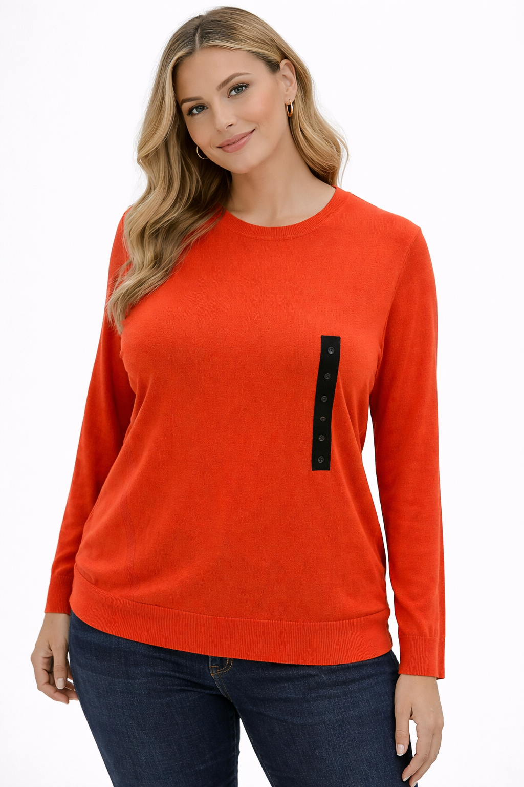 Banana Republic Orange Solid Pre-Owned Ladies New with Tags Top - Size XL