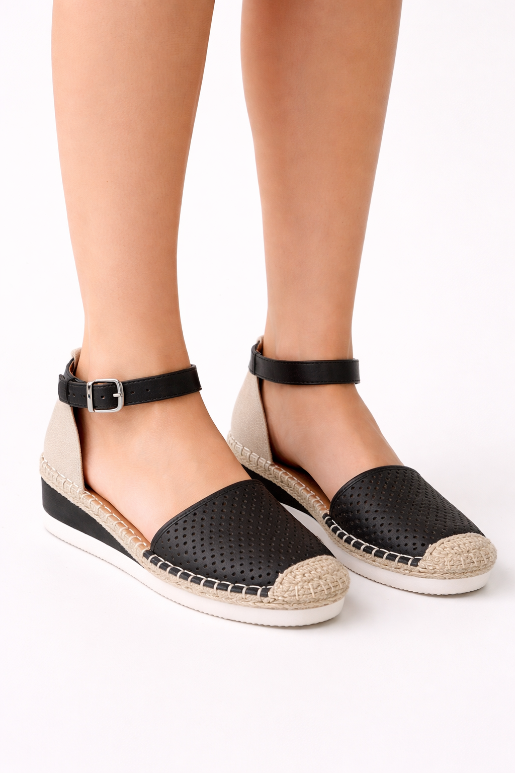 Ana Black Pre-Owned Ladies Sandals - Size 7