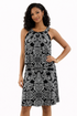 White House Black Market Black/White Print Pre-Owned Ladies Dress - Size 8 - Margaret’s Fine Consignment