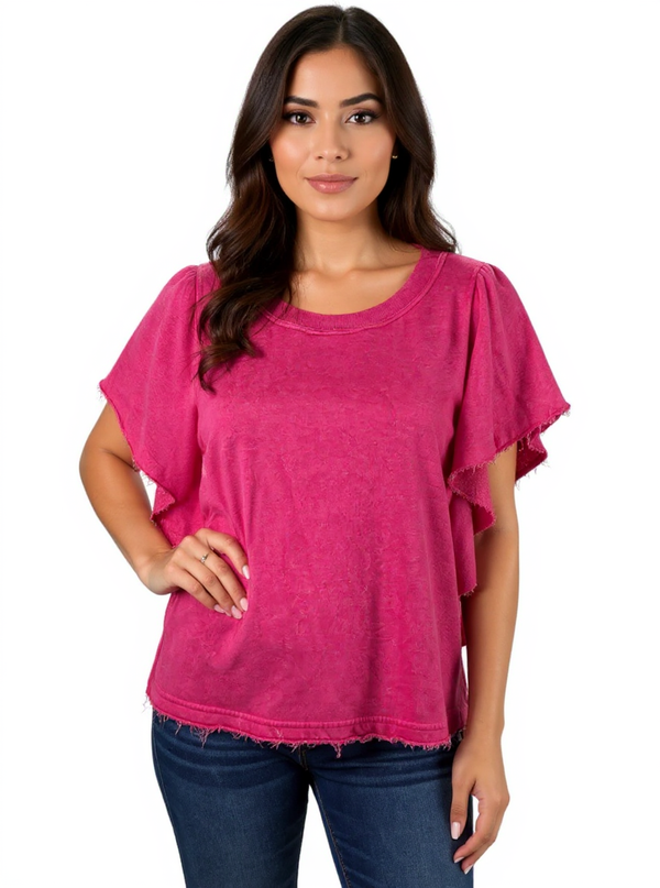 Michael Stars Pink Solid Pre-Owned Ladies Top - Size Large