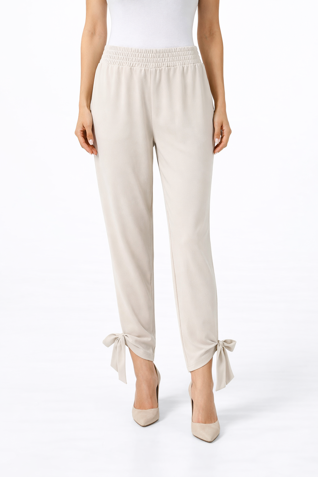 Fabletics Cream Pre-Owned Ladies Pants – Size Large - Margaret’s Fine Consignment