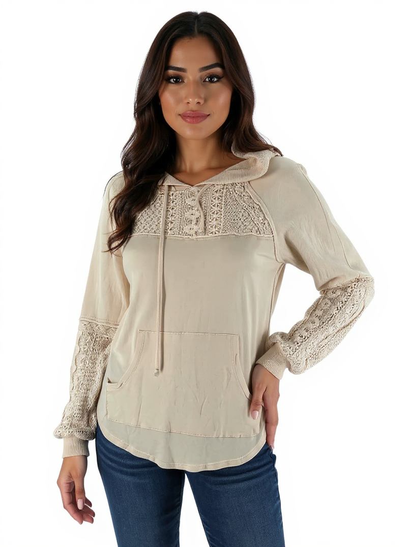 Rewind Cream Lace Pre-Owned Ladies Top - Size XS