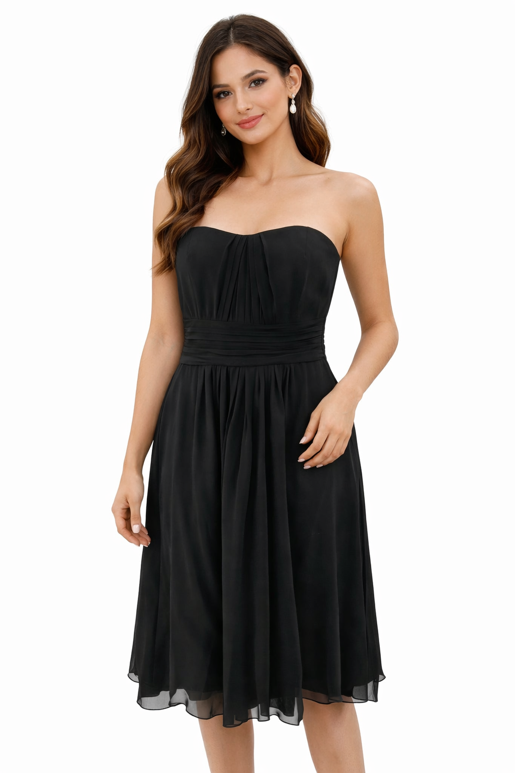 Ann Taylor Black Solid Pre-Owned Ladies Dress - Size 6