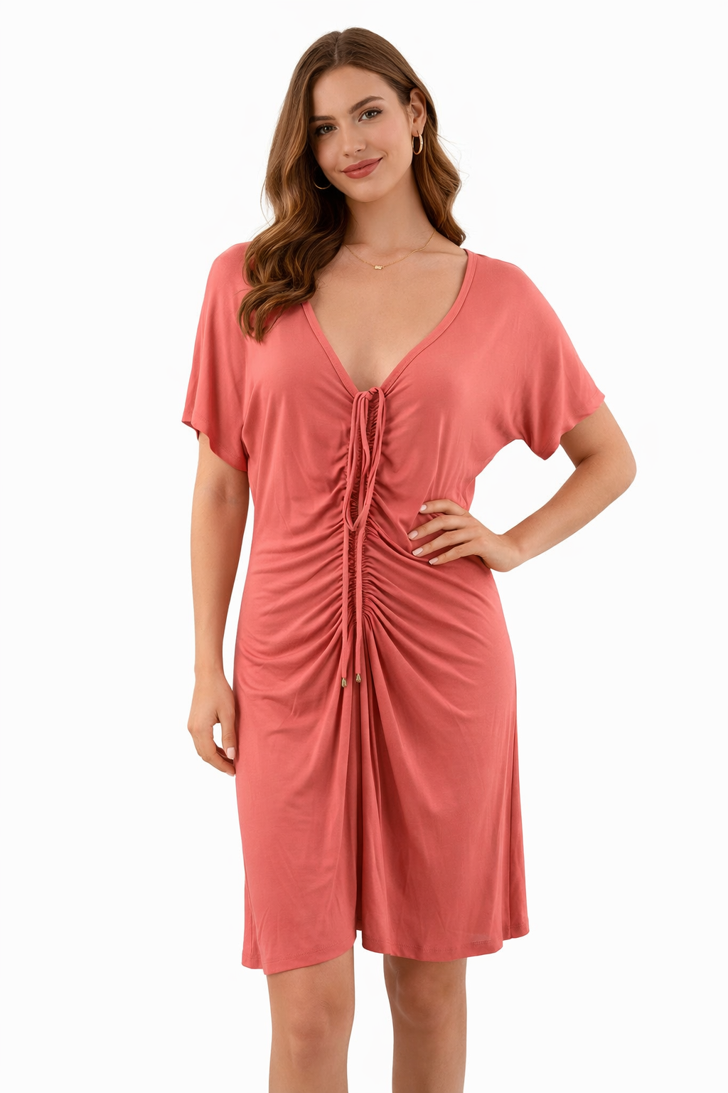 Trina Turk Coral Pre-Owned Ladies Dress - Size Large - Margaret’s Fine Consignment