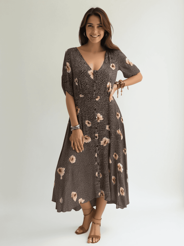 H&M Floral Maxi Dress Size 12 - Margaret’s Fine Consignment