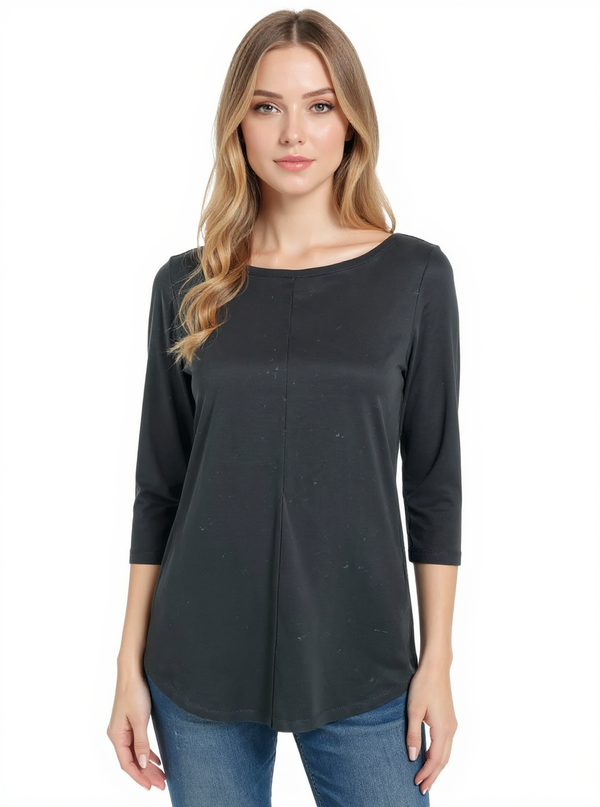 J Jill Black Solid Pre-Owned Ladies Top - Size Petite XS