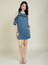 Lauren Conrad Blue Chambray Dress Size Small