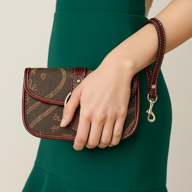 Dooney & Bourke Brown Pre-Owned Ladies Wristlet - Margaret’s Fine Consignment