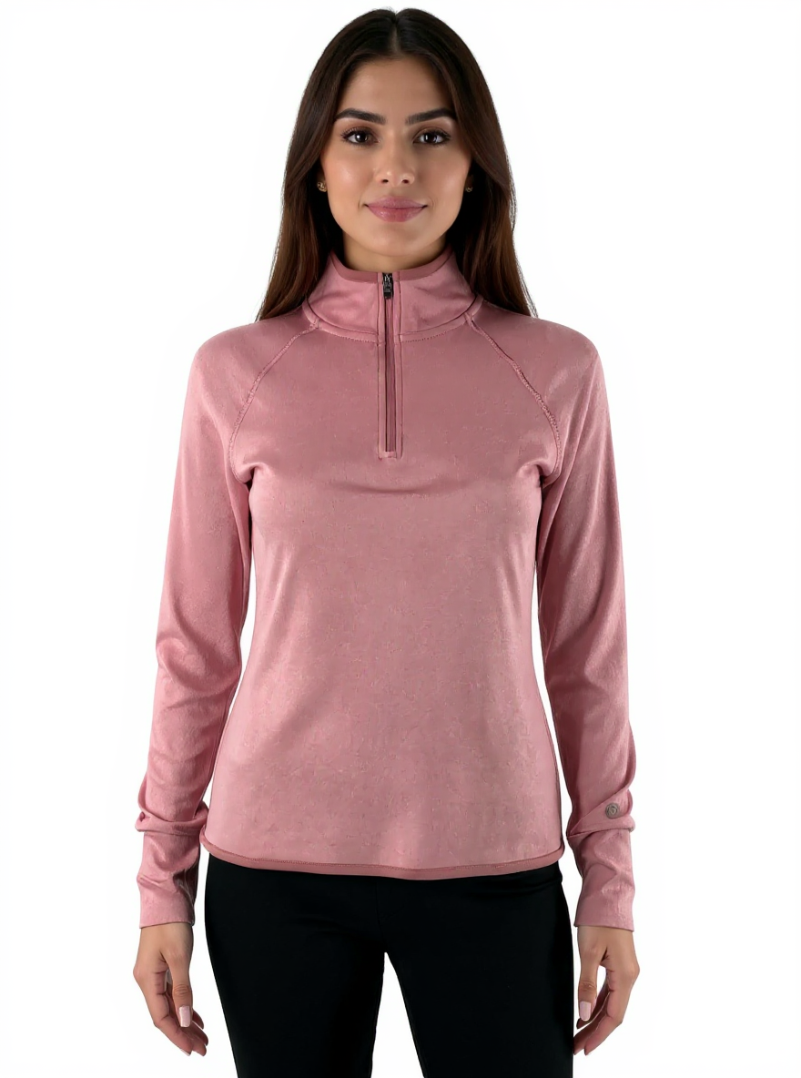 Colosseum Mauve Heathered Pre-Owned Ladies Top - Size Small - Margaret’s Fine Consignment