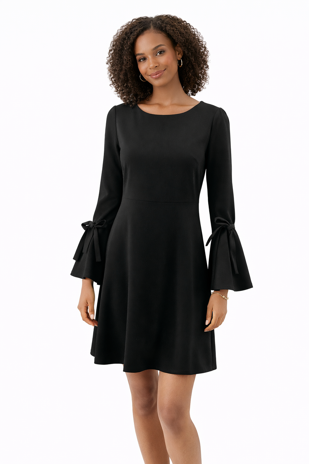 Ann Taylor Black Solid Pre-Owned Ladies Dress - Size 4