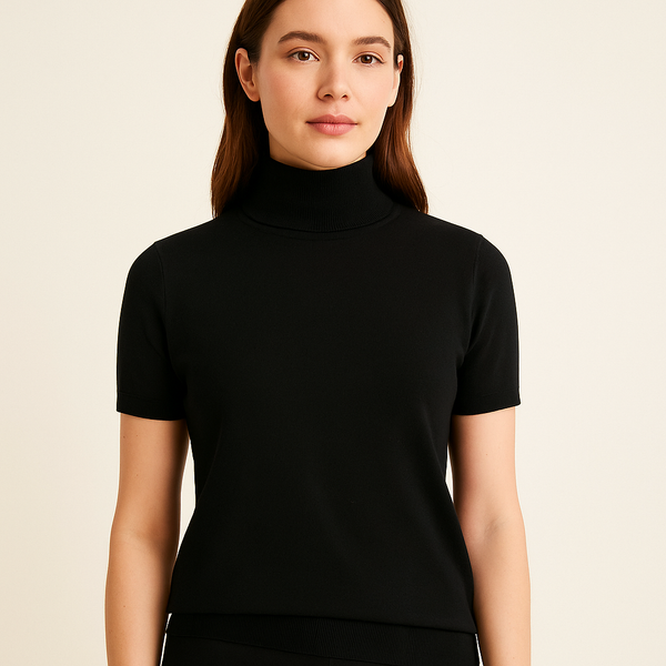 Talbots Black Solid Top - Size Small - Margaret’s Fine Consignment