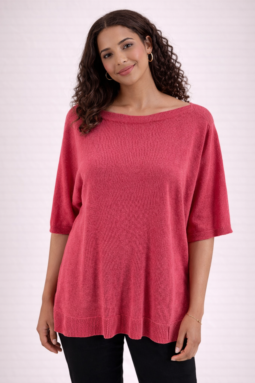 Ann Taylor Pink Solid Pre-Owned Ladies Top - Size Large - Margaret’s Fine Consignment