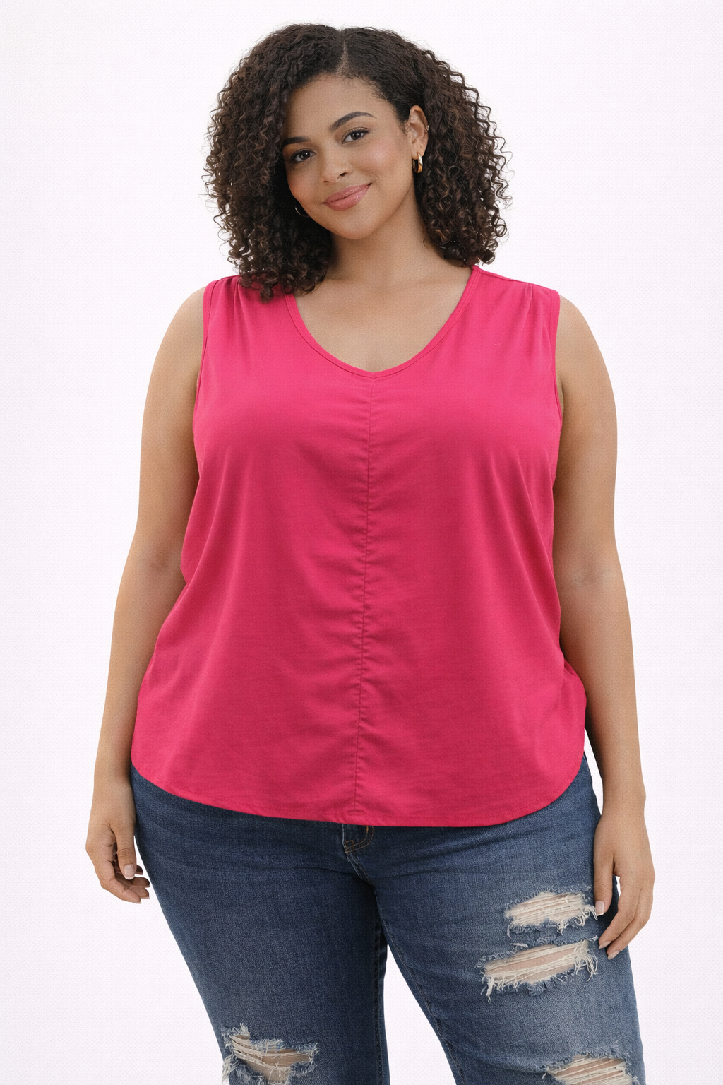 Pure Energy Pink Solid Pre-Owned Ladies Top - Size 2X - Margaret’s Fine Consignment