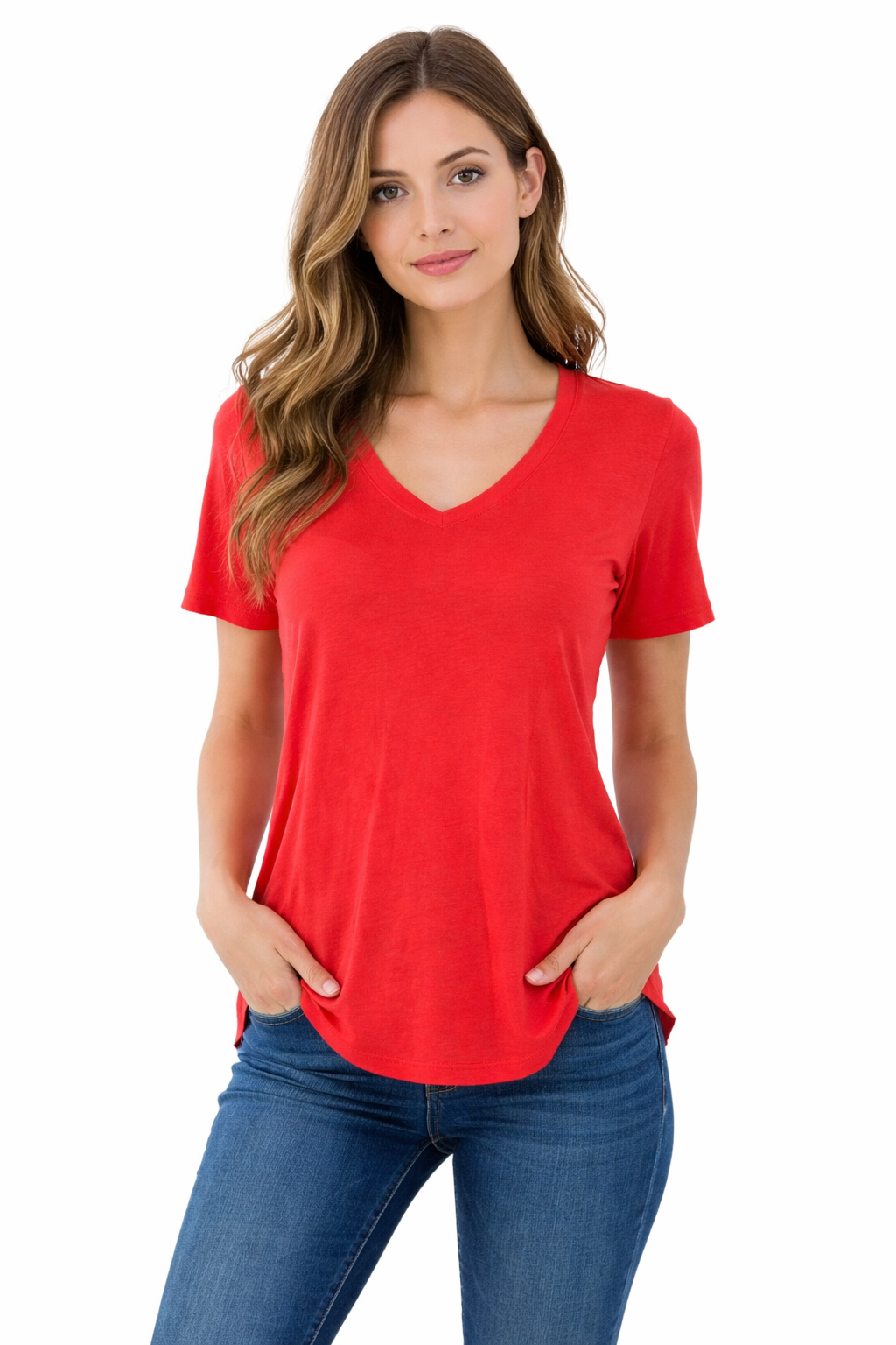 Banana Republic Coral Solid Pre-Owned Ladies Top - Size Small