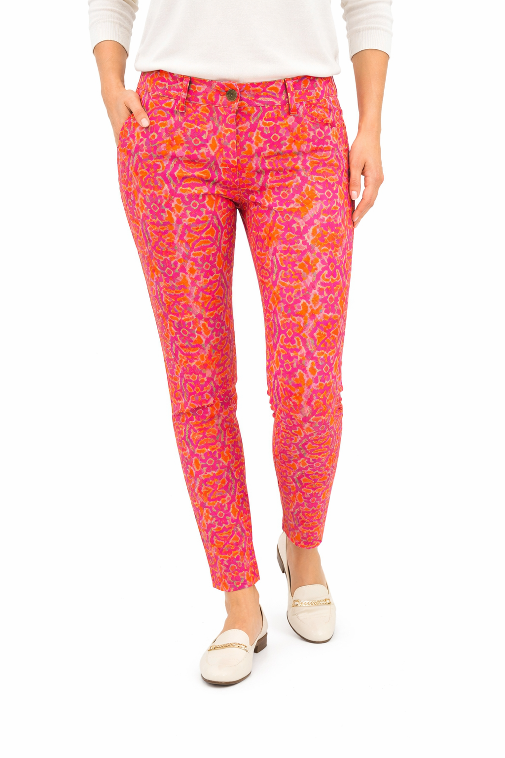 Gretchen Scott Pink/Orange Pre-Owned Ladies Pants - Size XS