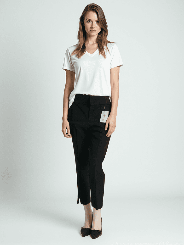 Zara Black Solid Pre-Owned Ladies Pants - Size 2 - Margaret’s Fine Consignment